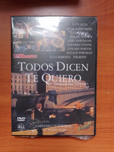 Todos Dicen Te Quiero Woody Allen Dvd Sellado La Plata