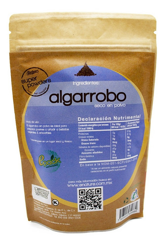 Imagen 2 de 2 de Algarrobo Orgánico Super Foods Enature 190 G