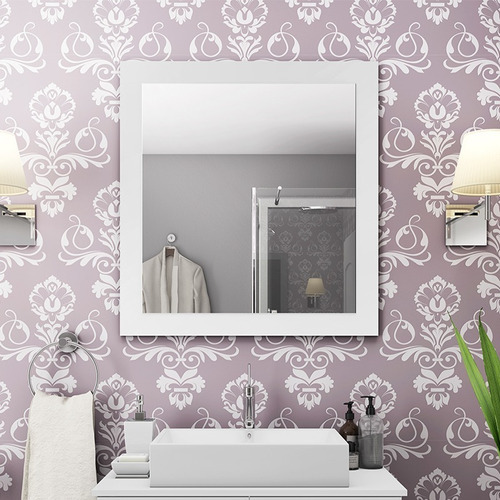 Mueble de baño provenzal con encimera completa, color blanco