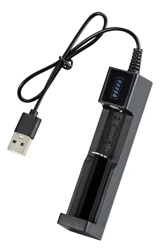 Cargador USB para 1 batería 18650 de 110 V/220 V