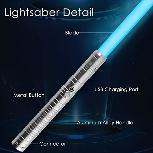 Sables De Luz Rgb De 15 Colores Empuñadura De Metal Y ...