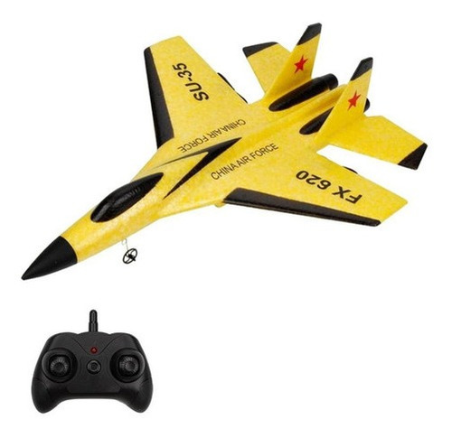 Modelo De Avión Su35 Rc Con Control Remoto De 2.4 G Fijo [u]