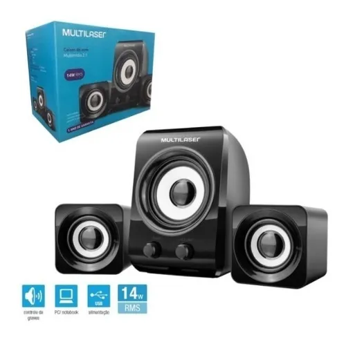 Parlante Multilaser SP172 negro