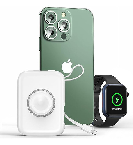 Cargador Portatil Mini Iwatch De 5000 Mah Cargador Magnetico