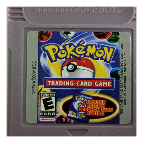 Pokemon Trading Card Para Game Boy Color, Gb Advance. Repro