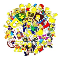 Comprar Set 50 Stickers The Simpson Bart Lisa Otros...- Calcomanias