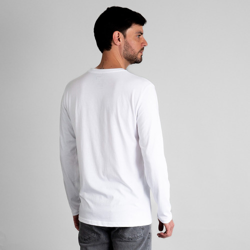 Polo 100% Algodón Pima Cuello Redondo Manga Larga