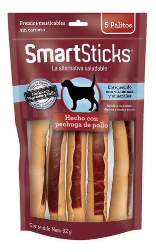 Smart Sticks Premios De Pechuga De Pollo Para Perro