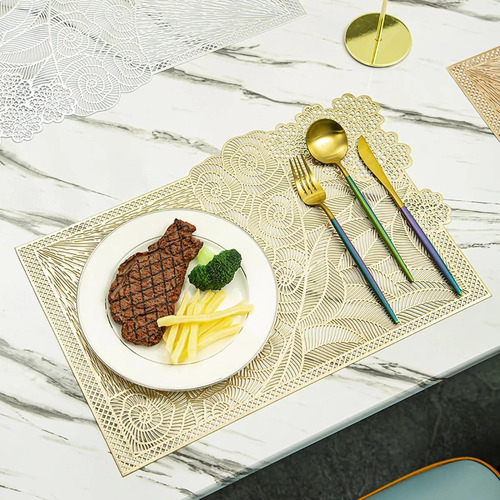 6 Tapete De Mesa Con 6 Posavasos,mantel Individual Posavasos