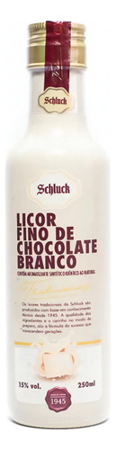 Licor Fino De Chocolate Branco 250ml - Schluck