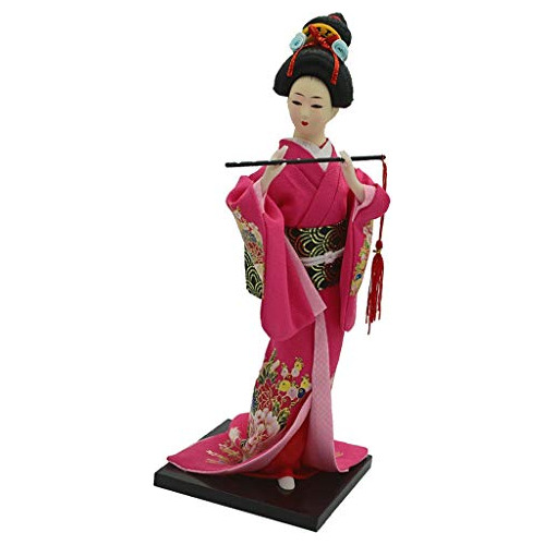 Muñeca Japonesa Kimono De 12 Pulgadas Kokeshi, Decorac...