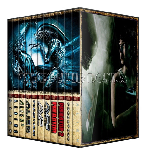 Alien Vs Predator Saga Completa Colección Dvd 11 Pack Latin