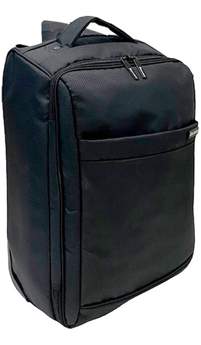 Valija Carry On Discovery 27555/6/7/8 Semi Rigida Plegable Cabina Viaje Color Negro