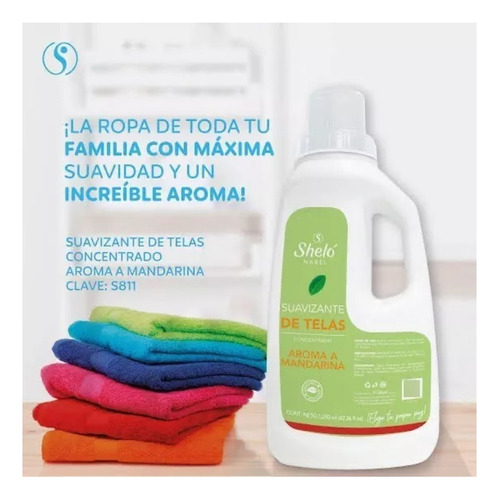 Suavizante De Telas Concentrado Aroma Mandarina Shelo Nabel