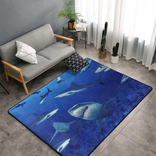 Alfombra Cocina Azul Oceano Para Dormitorio Sala Estar Pie