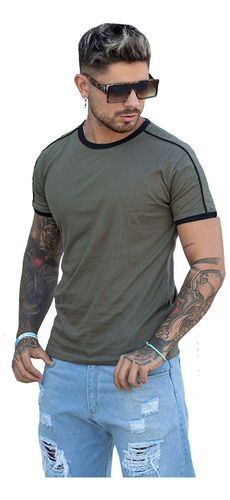 Imagen 8 de 9 de Remeras Entalladas De Importacion Slim Fit Hombre A12