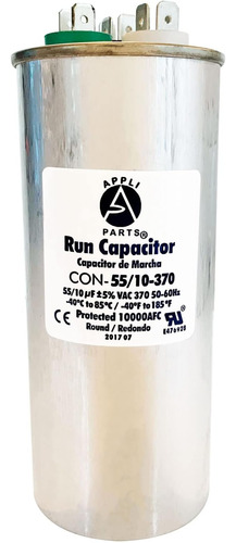 Apli Parts Dual Run Condensador Para Ac 5510 Mfd Uf (microfa