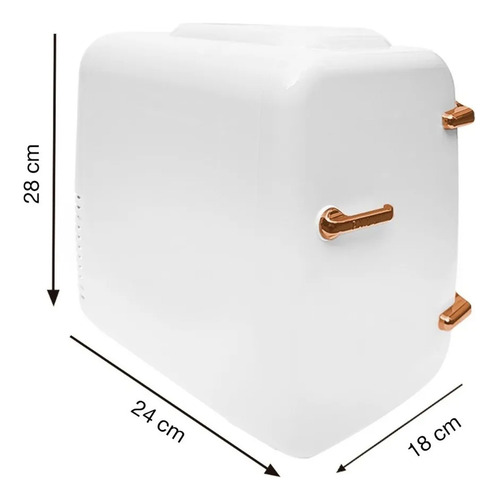 Mini Refrigerador 4l Para Auto Bebidas Cosméticos Heladera