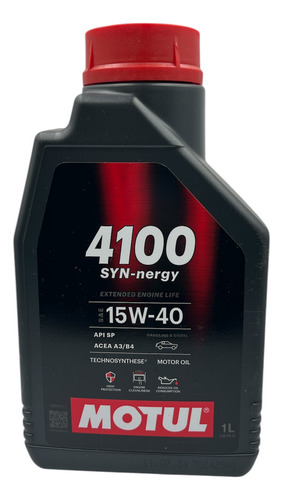 Aceite 15w 40 Semisintetico 4100 Motul Syn Nergy