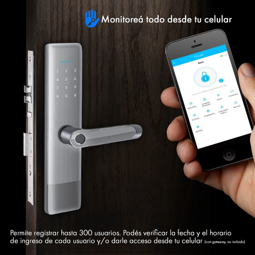 Cerradura Inteligente Smart Bluetooth Huella Exterior App