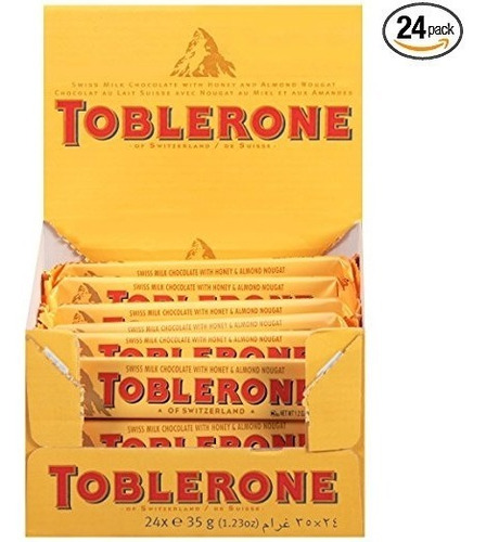 Toblerone, Leche, 1,2 Onzas (paquete De 24)