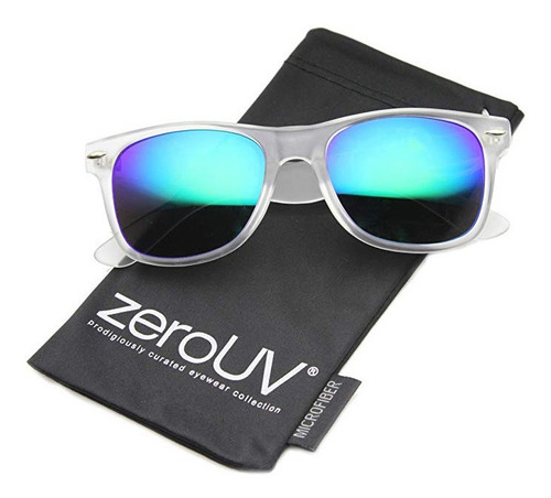 Imagen 2 de 2 de Lente De Sol Zero Uv Wayfarer Unisex Blue/frosted