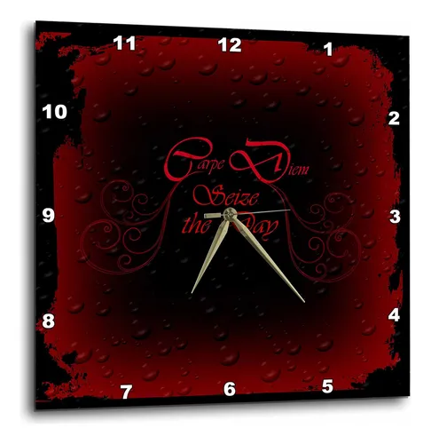 3drose Dpp__3 Un Diseño Gótico Con Carpe Diem Escrito En Una
