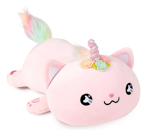 Onsoyours Lindo Gatito Unicornio De Peluche De Gatito, Suave