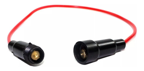 10 X Porta Fusivel Com Fio Para Fusivel Grande 6x30 F103c 