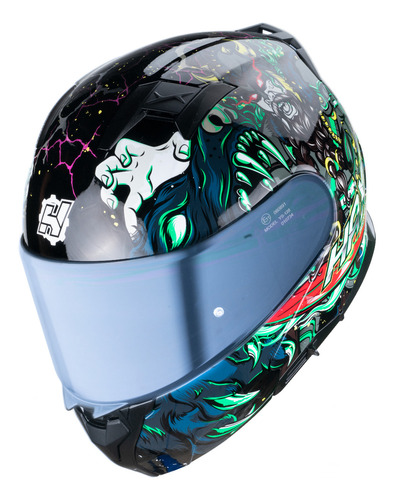 Hax Casco Moto Abatible Certificado Ece 06 Amatista Ragnarok