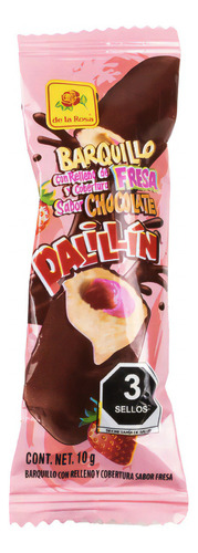 Barquillo Fresa Chocolate Palillín 400 Gr