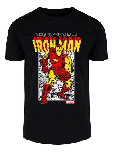 Remera Iron Man  Marvel Comics Algodon