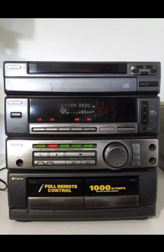 Minicomponente Aiwa Modelo Zr-600 Sin Parlantes Gris Oscuro 110 W (Usado)