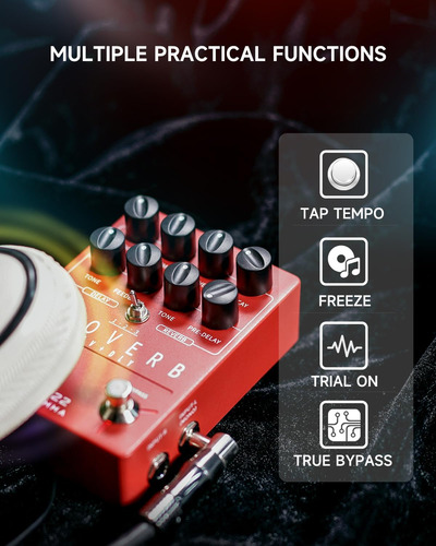 Pedal De Efeito De Reverberação Ekoverb Flamma Fs22 Ekoverb