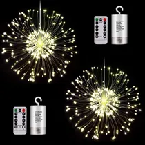 Comprar Paquete De 2 Luces De Fuegos Artificiales, 200 Luces Led De 