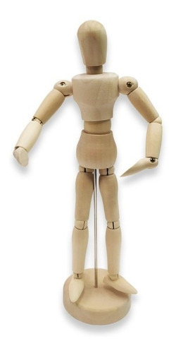 Muñeco Articulado Maniquí De Madera Hombre De 30cms Samergo 