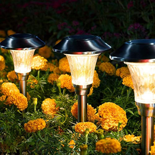 Solpex Luces Solares Para Caminos, Paquete De 8, Luces Solar