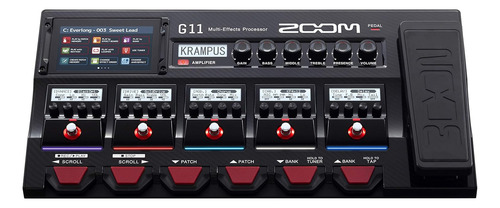 Zoom Procesador Multiefectos Para Guitarra G11 Con Pedal