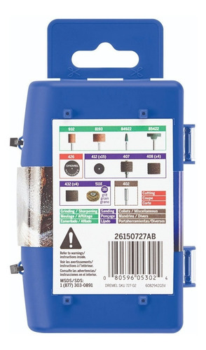 Imagen 8 de 9 de Kit De Accesorios Para Lijar Afilar Dremel Minitorno 31 Pzas
