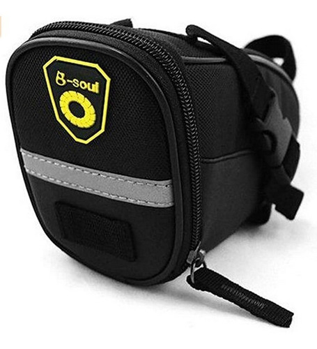 Bolsa Cojín Para Asiento Trasero De Bicicleta Color Negro