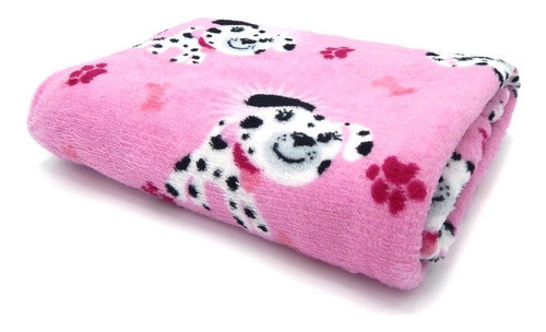 Manta Pet P/ Cachorro E Gato Microfibra - Panosul-pata Rosa