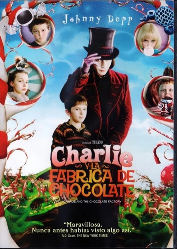 Charlie Y La Fábrica De Chocolate. En Dvd. Johnny Deep