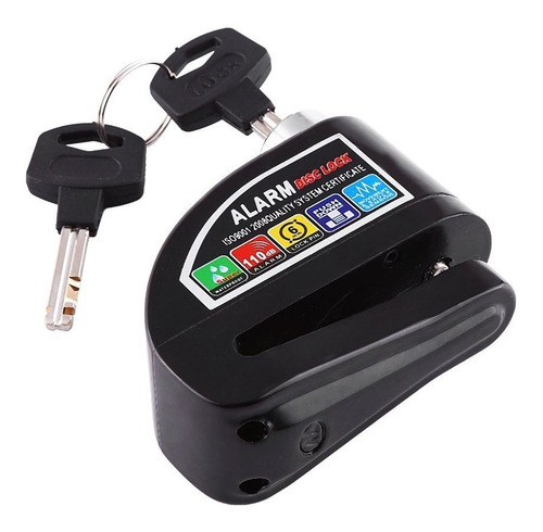 Candado Disco Alarma Moto Accesorio De Seguridad