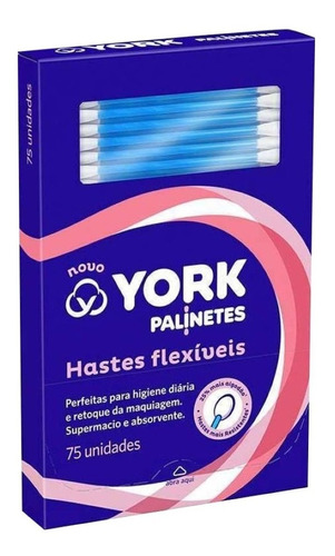 Palinetes Hastes Flexíveis Algodão 75 Unidades - York