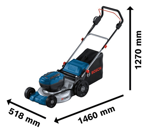 Kit Cortador Grama Bosch Gra 18v 2-46 Carregador Procore 8a