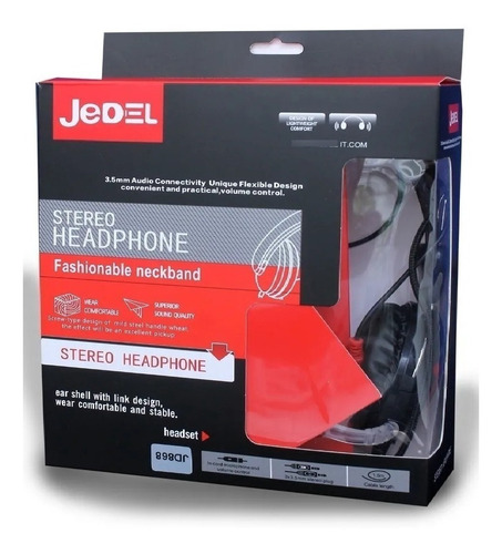 Diadema Audifonos Con Microfono De Cable Jedel Ref. Jd-868