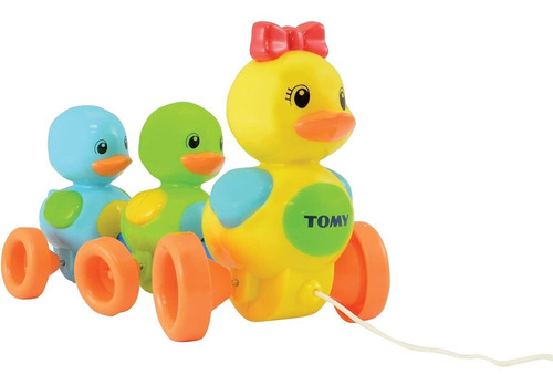Imagen 1 de 6 de Arrastre Patitos Didactico Con Sonido Familia Tomy 92114 Edu