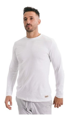 Remera Muvem Manga Larga Men Crew Neck De Hombre - W Energy