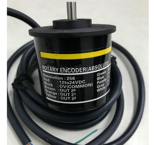 E6cp-ag5c Encoder Absoluto 256ppr Arduino Plc 12-24vcd