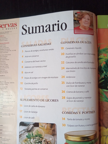 Conservas Saladas Y Dulces N°10 Bienvenidas